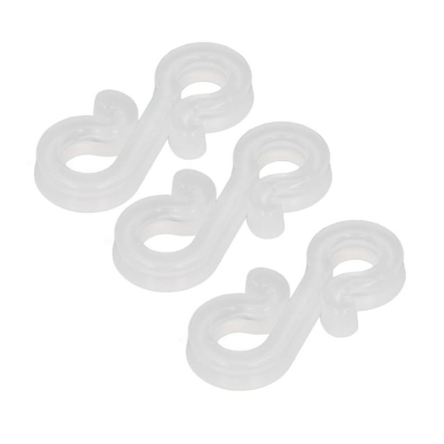Sturdy Plastic S Hooks for Party Light Decoration - Pack of 150