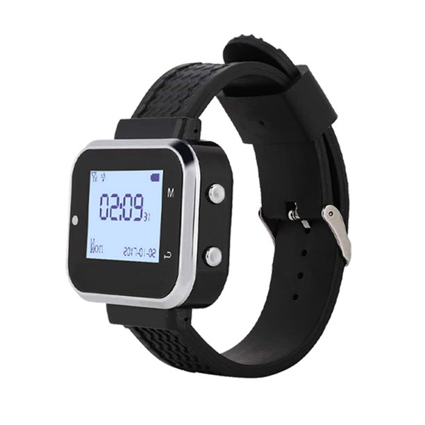 Receptor de Reloj Inalámbrico de 433 MHz para de Llamada de Cafetería, Clínica y Restaurante de Comida Rápida