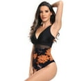 thumbnail image 2 of FLMEI Women's One Piece Swimsuit Tummy Control Bathing Suits One Piece Swimwear Swim Rompers S-XXL, 2 of 9