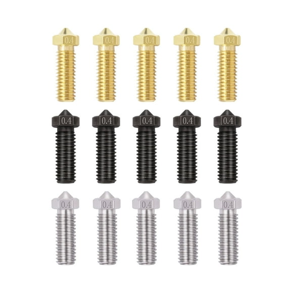 Kit de boquillas de 15 piezas y 0,4 mm para impresora 3D Anycubic Vyper