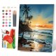 thumbnail image 1 of Kit de pintura por números PRASIO Framed Beach 41x51 cm, 1 of 7