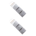 thumbnail image 2 of Toystoory Bolsa de almacenamiento para colgar con 3 bolsillos para el hogar Gris 2piezas Toystoory CBP053638, 2 of 5