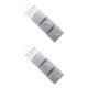 thumbnail image 4 of Kearding Bolsa de almacenamiento para colgar con 3 bolsillos para el hogar Gris 2piezas Kearding CBP053638, 4 of 5
