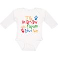 thumbnail image 3 of Inktastic Mamaw and Papaw Love Me Boys or Girls Long Sleeve Baby Bodysuit, 3 of 5