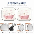 thumbnail image 6 of Gaeub Cute Bathtub Print 2-Piece Windshield Sun Shade,Foldable Car Front Window Sunshade,for Most Cars SUV Truck,Heat Blocker Visor Protector-Small, 6 of 7