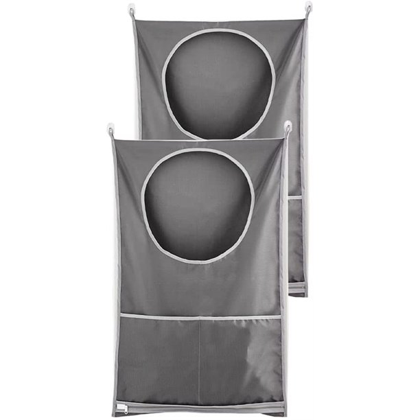 2 Pack Door Hanging Laundry Hamper Bag,Laundry Hamper Bags Collapsible