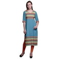 thumbnail image 1 of Bimba Straight Tunic Tops Women Printed Kurta Summer Wear Ladies Kurti, 1 of 4
