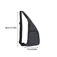 thumbnail image 3 of Yoloke Waterproof Sling Bag Crossbody Bag for Men Slim Chest Backpack Man Purse Small Shoulder Bag for Travel Hiking(Gray), 3 of 4