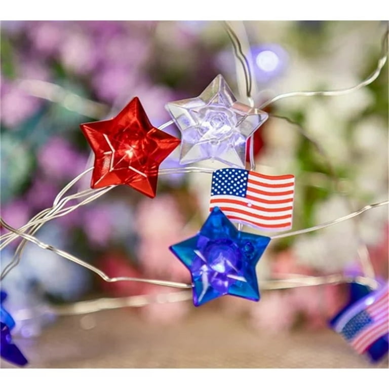 American Flag Christmas Lights