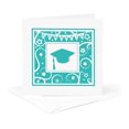 thumbnail image 5 of 3drose, Congratulations on Your Graduation - High School College University - Blue Teal Turquoise Congrats, 6 Greeting Cards with Envelopes, 5 of 7