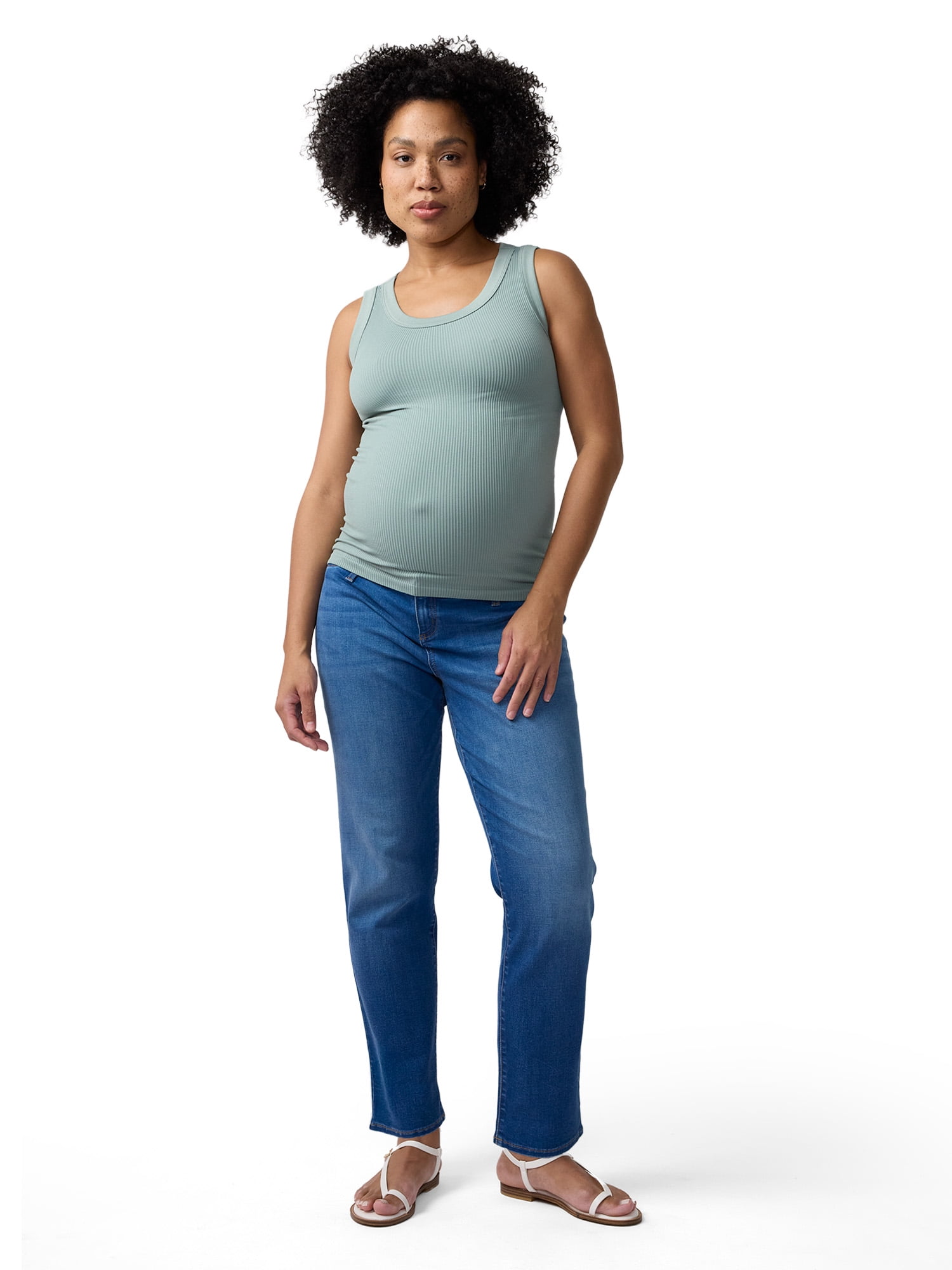 Ingrid & Isabel For Every Belly Women's Maternity Seamless Fitted RibTank, Sizes S-XXL
