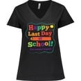 thumbnail image 3 of Inktastic Happy Last Day Of School Women's Plus Size V-Neck T-Shirt, 3 of 5