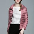thumbnail image 4 of Women'S Winter Thin And Light Down Casual Down Slim Quilted Jacket Coat, 4 of 6
