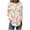 H, variant on Censtreet Womens Long Sleeve Tops Casual Shirts for Women Summer Flower Printed T Shirt Crewneck Floral Tee