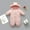 Pink, variant on URMAGIC Baby Cute Snowsuit Infant Romper Baby Zipper Long Sleeve Winter Coat 0-3 Months