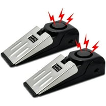 GoXteam Door Stop Alarm, Door Stopper with Security Alarm, Floor Wedge Doorstop for Travel Apartment Home House (Pack of 2)