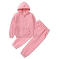 thumbnail image 2 of Zshosam Toddler Girls Winter Clothing Sets Kids Girl Clothes Print Graphic Top + Print Flare Leg Pants 2PC Fall/Winter Outfits Set Size 4T 5T,(Pink 4-5 Years), 2 of 4