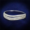 thumbnail image 1 of Women Rhodium 925 Sterling Silver Ring with AAA Grade CZ in Clear - Size 5, 1 of 1