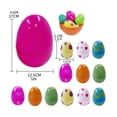 thumbnail image 3 of QWANG E-ggs With Toys Inside - Colorful Prefilled Easter Eggs With Cute Animals For Toddler Kids Easter Gifts, Easter E-gg Hu-nt Party Favors, 3 of 5