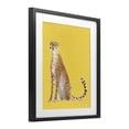 thumbnail image 2 of Stupell Industries Modern Cheetah on Vibrant Yellow Black Framed Print Under Glass, 13 x 16, by Karolina Sato, 2 of 8