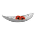 thumbnail image 4 of Sol Living Serving Tray for Parties - Professional Oval Platter - Appetizers, Desserts, Finger Foods - Non-Slip, Dishwasher Safe - Home, Restaurants, Bar Services - Bolt Hammered, 22.5" x 4.5" x 3", 4 of 6