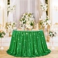 thumbnail image 2 of Mantel B-COOL redondo con lentejuelas, 229 cm, color verde brillante, 2 of 6