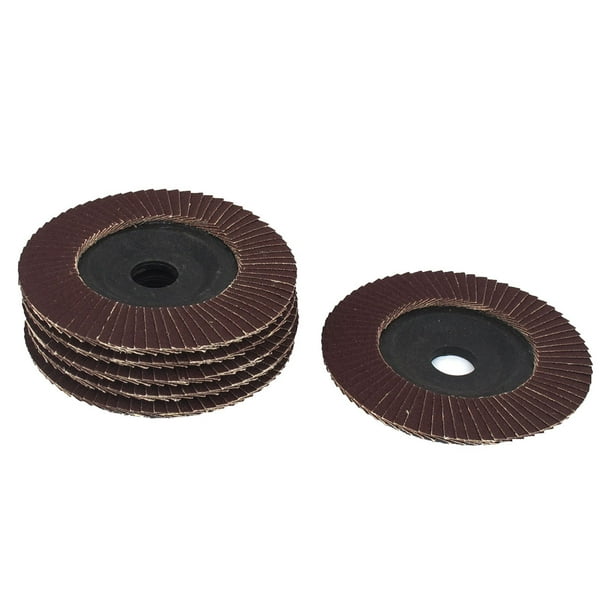 6pcs 100mm 4" Dia 18mm Bore 180 Grit Flap Sanding Discs Polishing