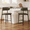 Green Seat / Walnut Grain Metal Legs, variant on Bar Stools Sets of 2, LEGAHOME 26"Counter Height Bar Stool with Back, Modern Farmhouse Upholstered Counter Chairs with Curved Back & Wood-Grain Metal Legs for 34"-39" Kitchen Island, Dining Room
