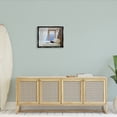 thumbnail image 2 of Stupell Industries Cat Resting on White Oceanside Bed Nautical Painting Jet Black Framed Floating Canvas Wall Art, 16x20, by Zhen-Huan Lu, 2 of 5