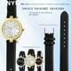 thumbnail image 2 of Correa de reloj de cuero genuino para G-ucci YYA141404 YA141501 YA1412 Correa de reloj para mujer de 12 mm y 14 mm con muesca de la serie GC Pulsera negra y marrón, 2 of 5