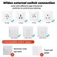 thumbnail image 4 of Interruptor Inteligente Cambie el módulo de automatización inteligente Tuya 16A 220V Control de 2 vías para Alexa Google Home Likrtyny Para estrenar, 4 of 8