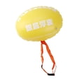 thumbnail image 2 of Boya de natación de PVC grueso y ligero de colores brillantes para adultos amarillo, 2 of 9