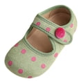 thumbnail image 3 of Viluyesy Girls Polka-Dot Spring Summer Flats - Soft Slip-On Casual Outdoor Dress School Shoes Green Size 7, 3 of 10