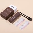 thumbnail image 4 of One Step Eyebrow Stamp Shaping Kit Eyebrow Definer Powder Stamp Makeup 10 Reusable Eyebrow Stencils, Eyebrow Pen Brus Long Lasting Buildable Eyebrow Makeup Tools,Dark Brown, 4 of 9