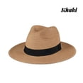 thumbnail image 4 of Sombrero de paja con cinta para el sol para hombre y mujer, sombrero de paja para fiesta al aire libre, pícnic, gorra de lavabo, venta al por mayor, 4 of 4