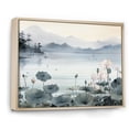 thumbnail image 2 of Designart "Ink Lake Asian Painting I" Asian Art Floater Framed Wall Decor, 2 of 7