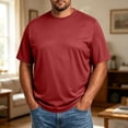 thumbnail image 2 of Men's Big and Tall Shirts 3xl Big and Tall Mens Shirts Moisture Wicking Sport T Shirts L-5xl Red L, 2 of 5