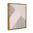 thumbnail image 3 of Stupell Alternating Stripes Earth Tones Abstract Painting Gold Floater Framed Art Print Wall Art, 3 of 6