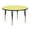 Yellow, variant on Flash Furniture Wren 48'' Round Red Thermal Laminate Activity Table - Height Adjustable Short Legs