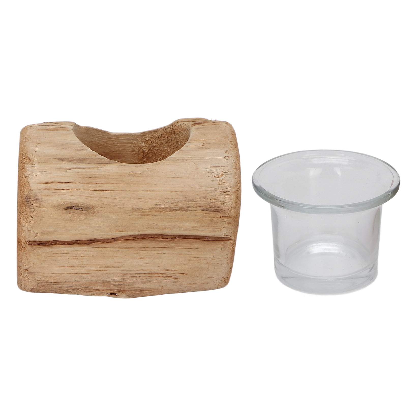 YOUTHINK Candle Holder Wooden Pillar Candle Candlestick Holders Stand