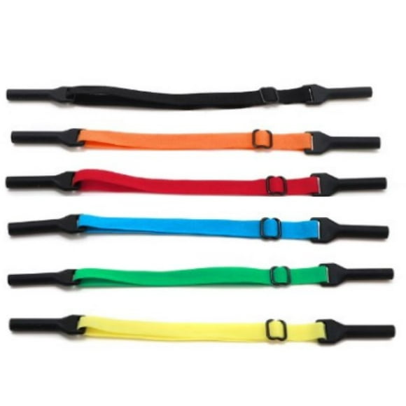 6 PCS Sports Glasses Strap, Anti Slip Adjustable Sunglass Straps, Eyewear Retainer Cord, Soft Durable Band for Running, Outdoor, Sport, Men, Kids Glasses, Reading, Water Activities