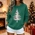 thumbnail image 7 of Yertdoel Christmas Sweatshirts for Women Fashion Print Round Neck Loose Pullover Top Fall Winter Holiday Comfy Casual Shirts, 7 of 7
