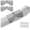 2 Pack, variant on 2 Pack Gutter Extension Flip-Up Hinges, Downspout Extension Hinges for Rectangular or Square Downspouts, Easy DIY Installation, Paintable, No Drilling Required