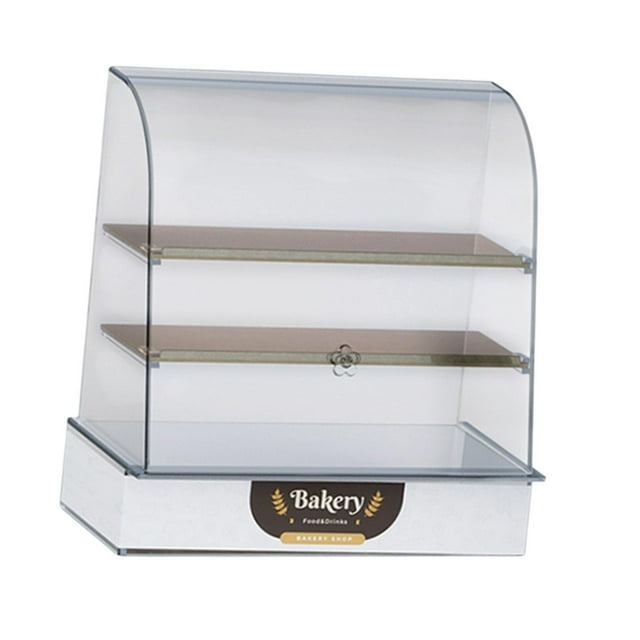 MERIGLARE 1:12 Dollhouse Bakery Display Case Model for Layout DIY Projects DIY Scenery Brown Shelf