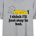 thumbnail image 3 of Peanuts - I Think I'll Stay In Bed - Women's Oversized T-Shirt, 3 of 6