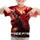 thumbnail image 3 of Camiseta con estampado 3D para niños, camiseta Free Fire 3D, camisetas casuales, camiseta de verano de manga corta con cuello redondo, ropa para niños Y2K, camiseta para niños, 3 of 5