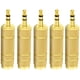 thumbnail image 1 of Adaptador de audio estéreo de 3,5 mm, 1/8 de pulgada macho a conector para auriculares hembra de 6,35 mm, 1/4 de pulgada, paquete de 5, 1 of 5