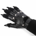 thumbnail image 4 of Yvsxxv 1 Pair Black Plush Wolf Claw Gloves Gloves & Mittens Festival Stage Performance Props for Halloween Special Events Daily Outfits, 4 of 7