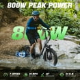 thumbnail image 2 of Wildeway Folding Electric Bike for Adults 20'',800w UL2849 48v15ah Removable Battery, 7 Speeds, 3.0 Fat Tire 30MPH*70Miles Full Suspension E-Montain Bike 2 Seats off road E-bicycle, 2 of 8
