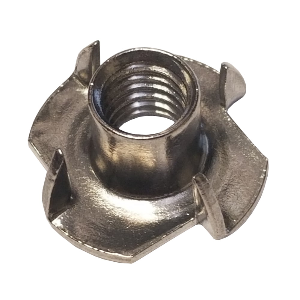 Quantity of 1 1/2-13 Stainless Steel Pronged Tee Nut 